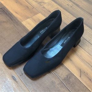 Stuart Weitzman Navy Square Toe Pumps 9.5B